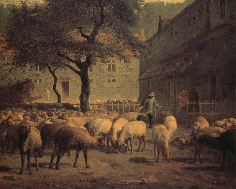 Jean Francois Millet Sheep Sweden oil painting art